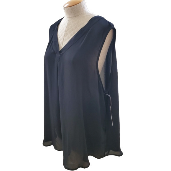 NEW WITH‎ TAGS Emaline Essential Black Sleeveless Top 3X - Picture 11 of 14